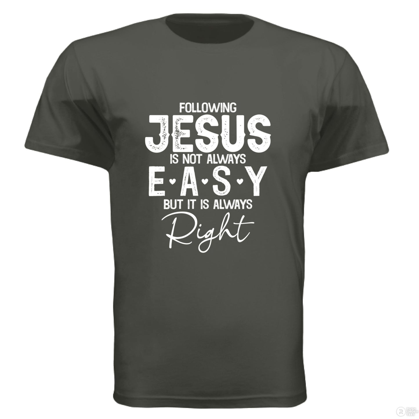 Following Him Men's Christian T-shirt - ClaimedbyGodDesigns