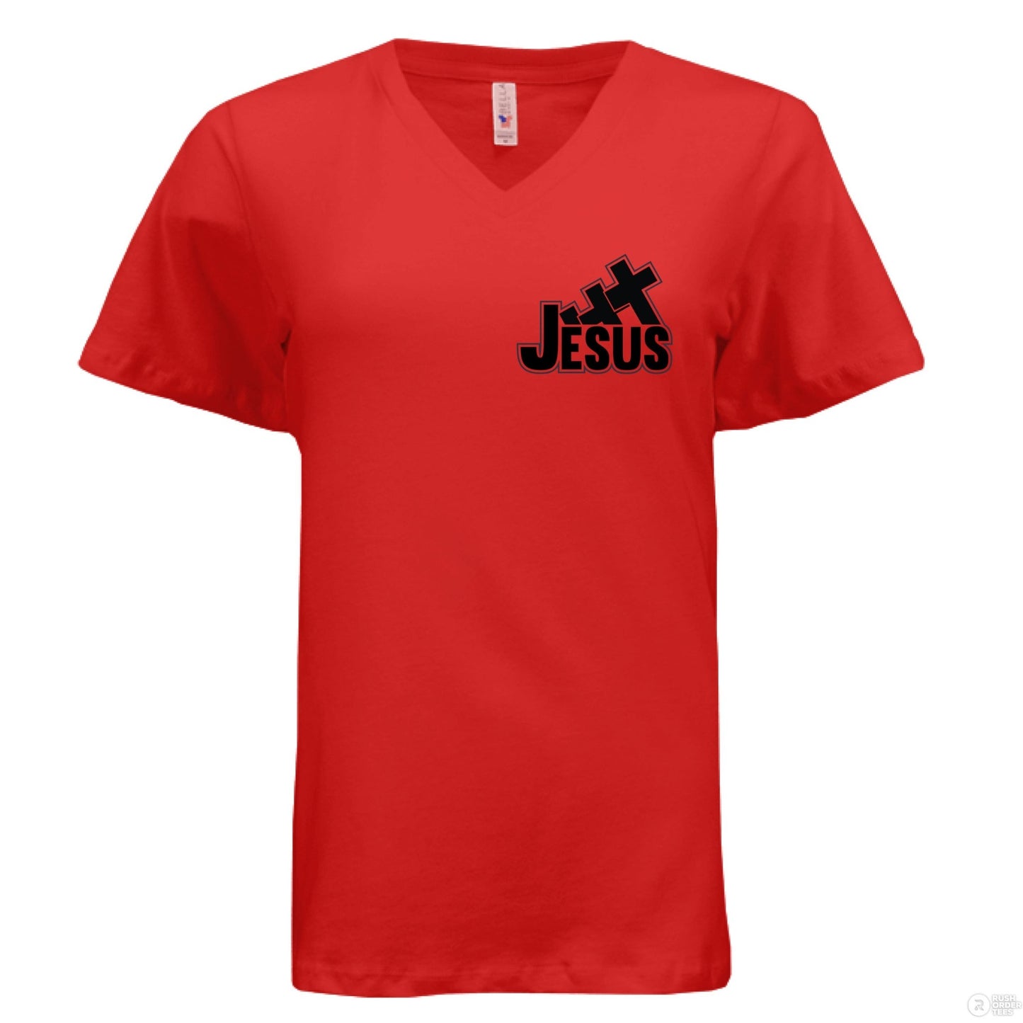 I Love You To the Cross And Back Women's Christian V - Neck T-shirt - ClaimedbyGodDesigns