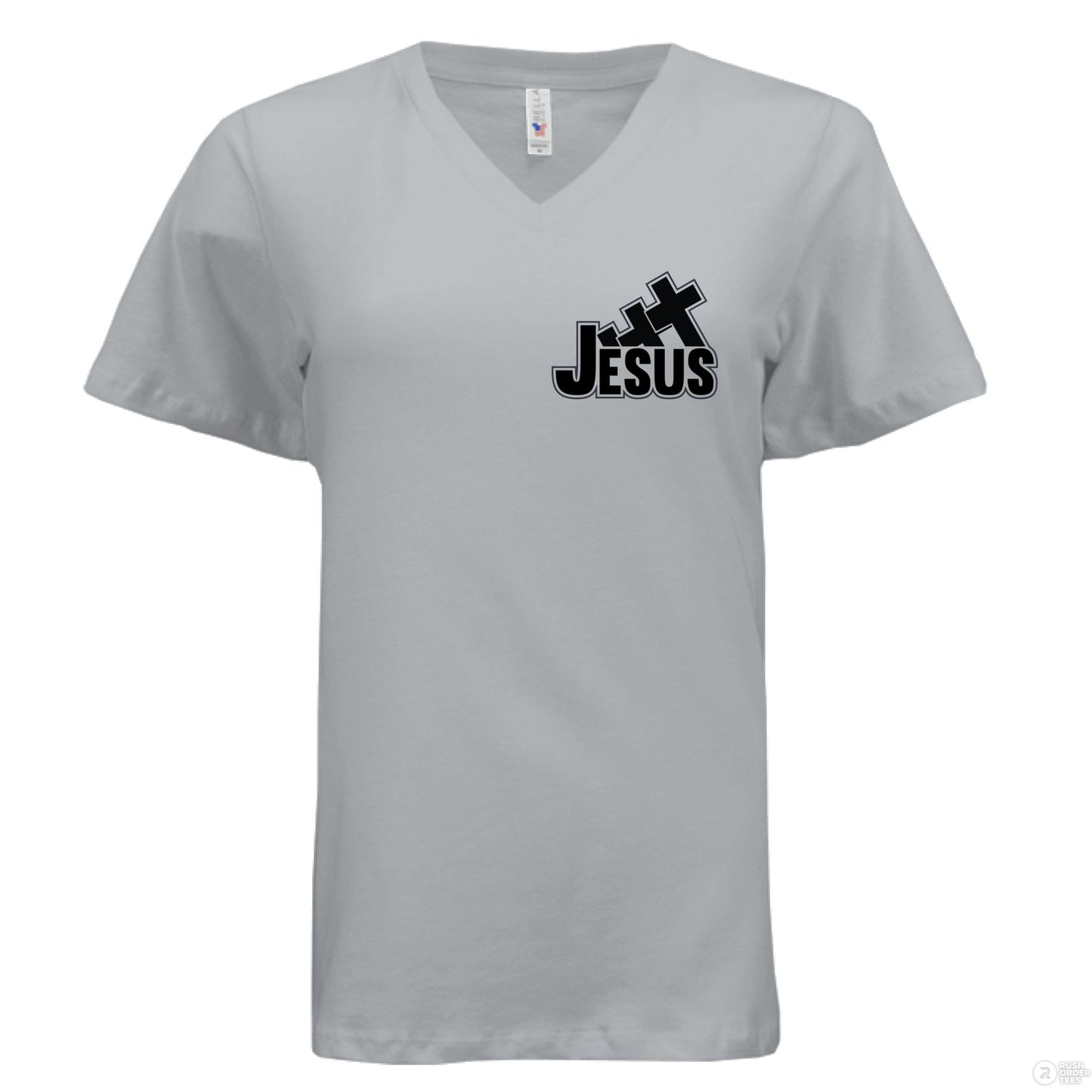 I Love You To the Cross And Back Women's Christian V - Neck T-shirt - ClaimedbyGodDesigns