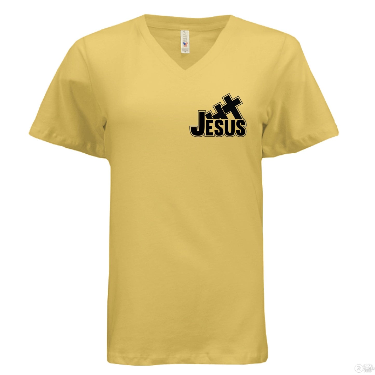 I Love You To the Cross And Back Women's Christian V - Neck T-shirt - ClaimedbyGodDesigns