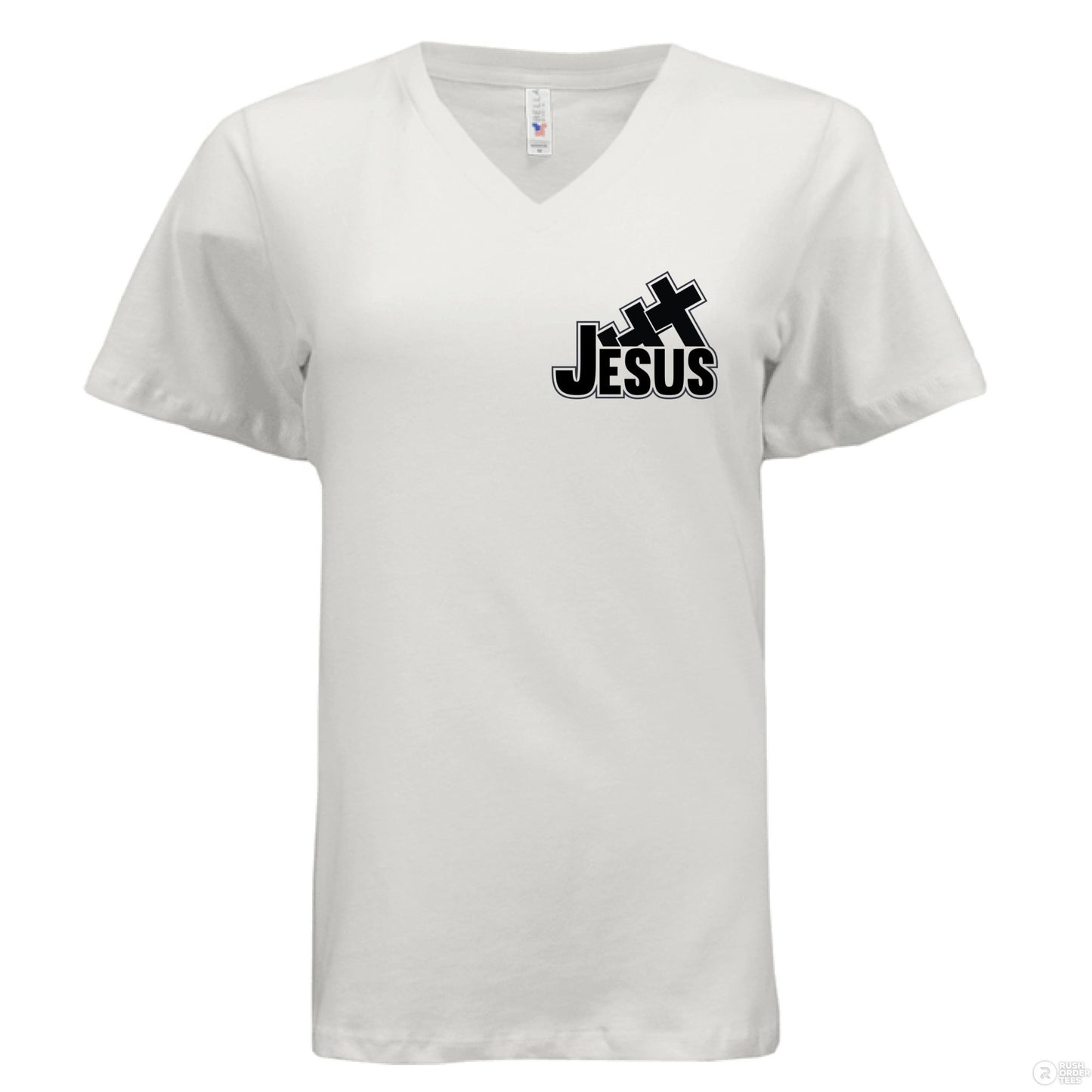 I Love You To the Cross And Back Women's Christian V - Neck T-shirt - ClaimedbyGodDesigns