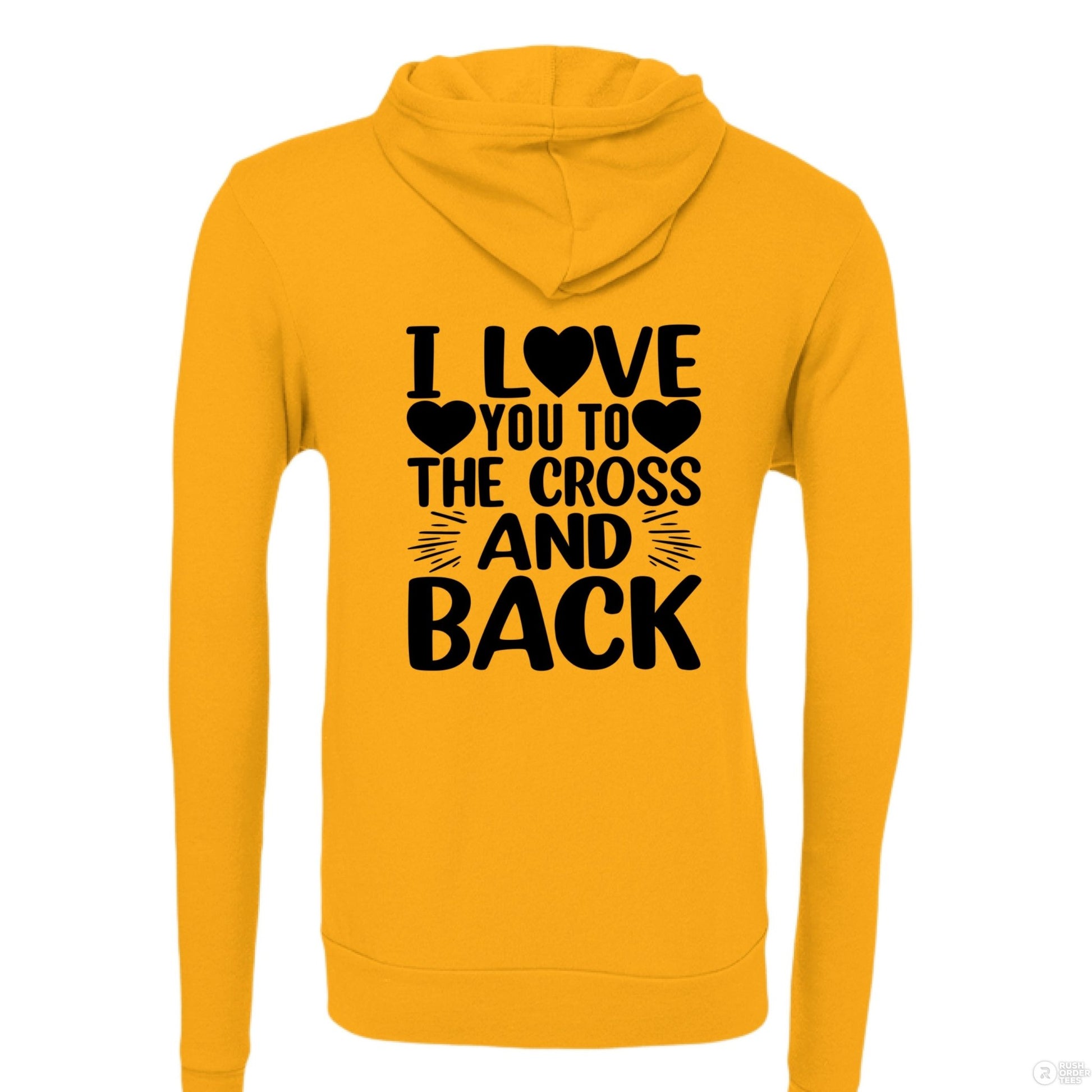 I Love You To The Cross And Back Women's Christian Full - zip Hooded Sweatshirt - ClaimedbyGodDesigns