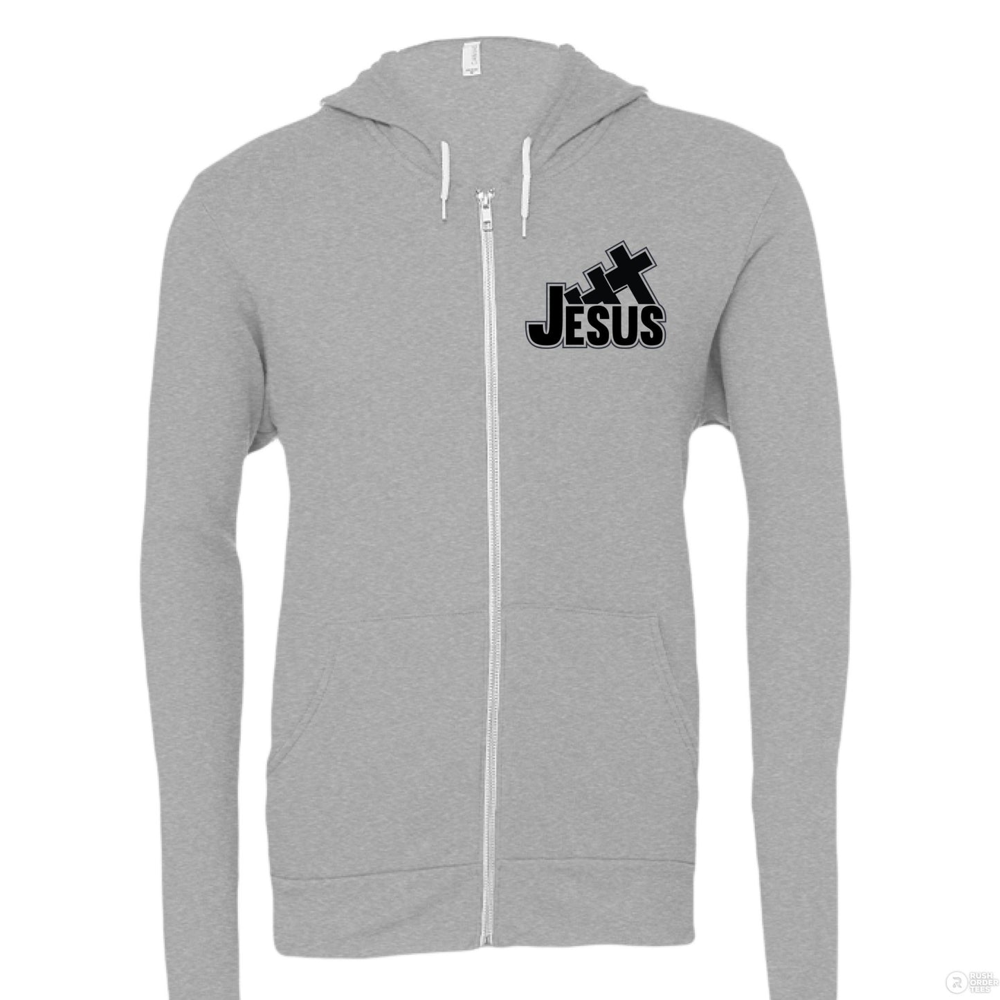 I Love You To The Cross And Back Women's Christian Full - zip Hooded Sweatshirt - ClaimedbyGodDesigns
