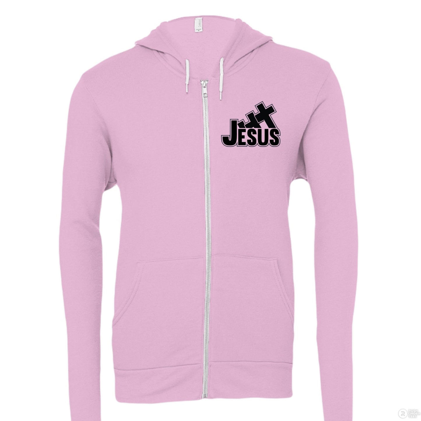 I Love You To The Cross And Back Women's Christian Full - zip Hooded Sweatshirt - ClaimedbyGodDesigns