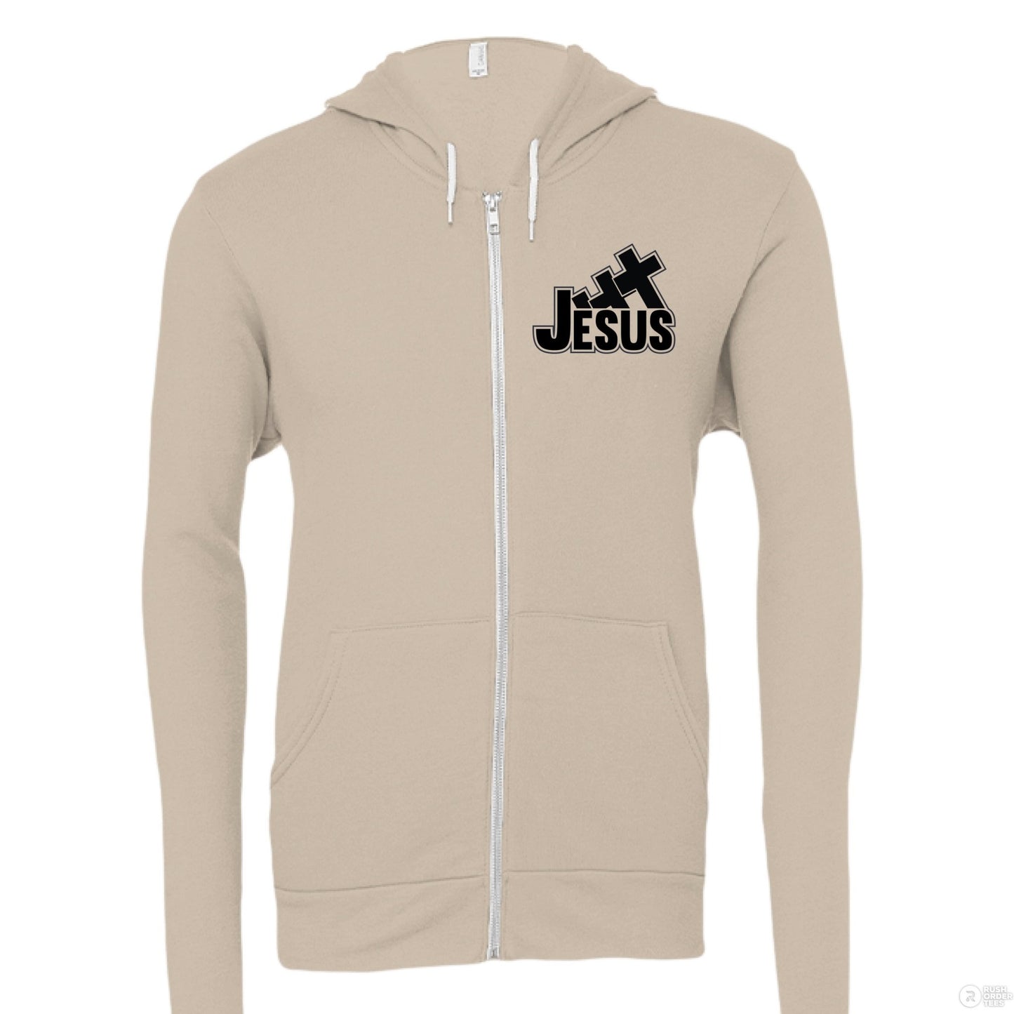 I Love You To The Cross And Back Women's Christian Full - zip Hooded Sweatshirt - ClaimedbyGodDesigns
