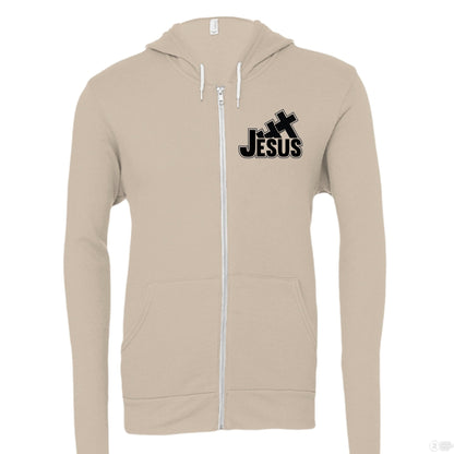 I Love You To The Cross And Back Women's Christian Full - zip Hooded Sweatshirt - ClaimedbyGodDesigns
