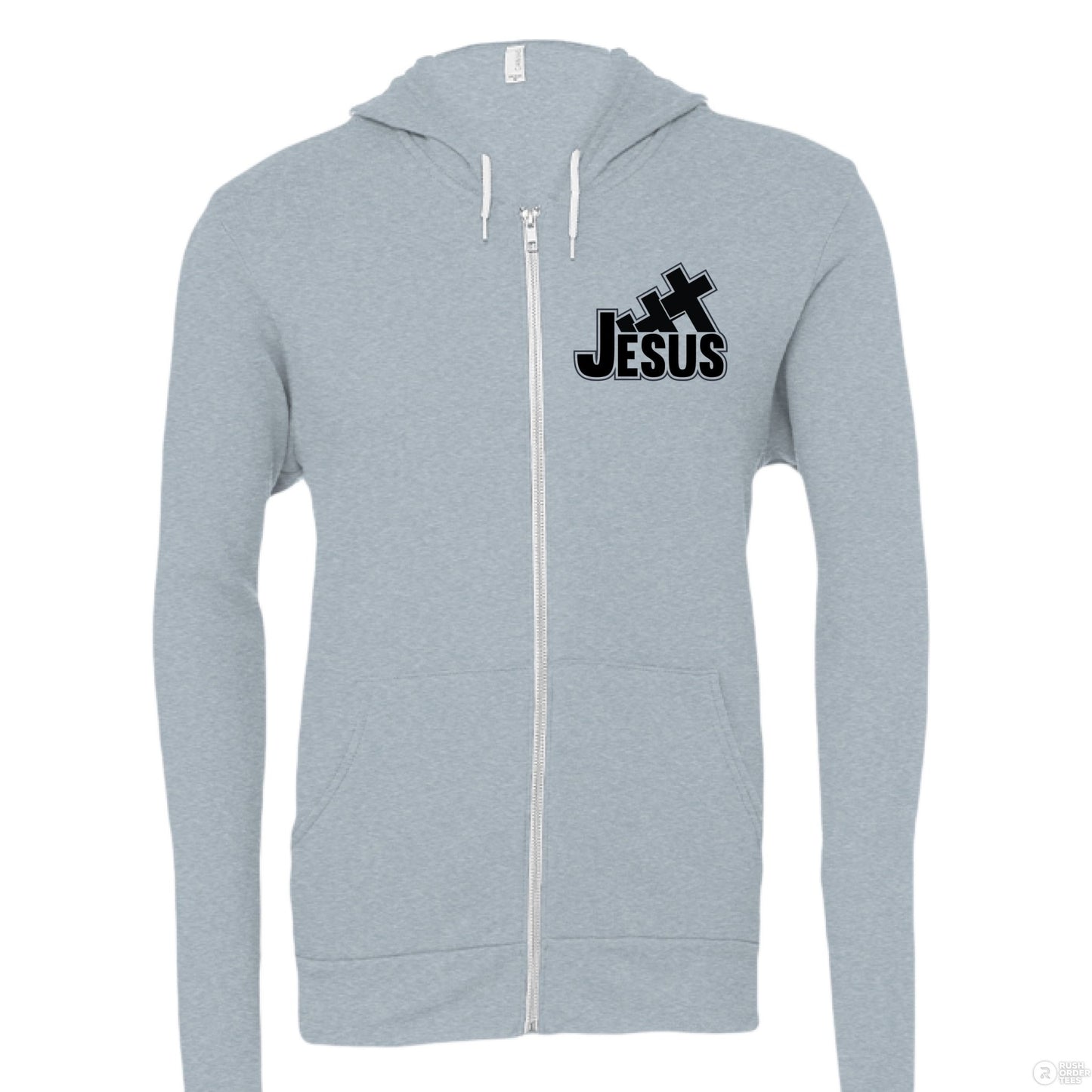 I Love You To The Cross And Back Women's Christian Full - zip Hooded Sweatshirt - ClaimedbyGodDesigns