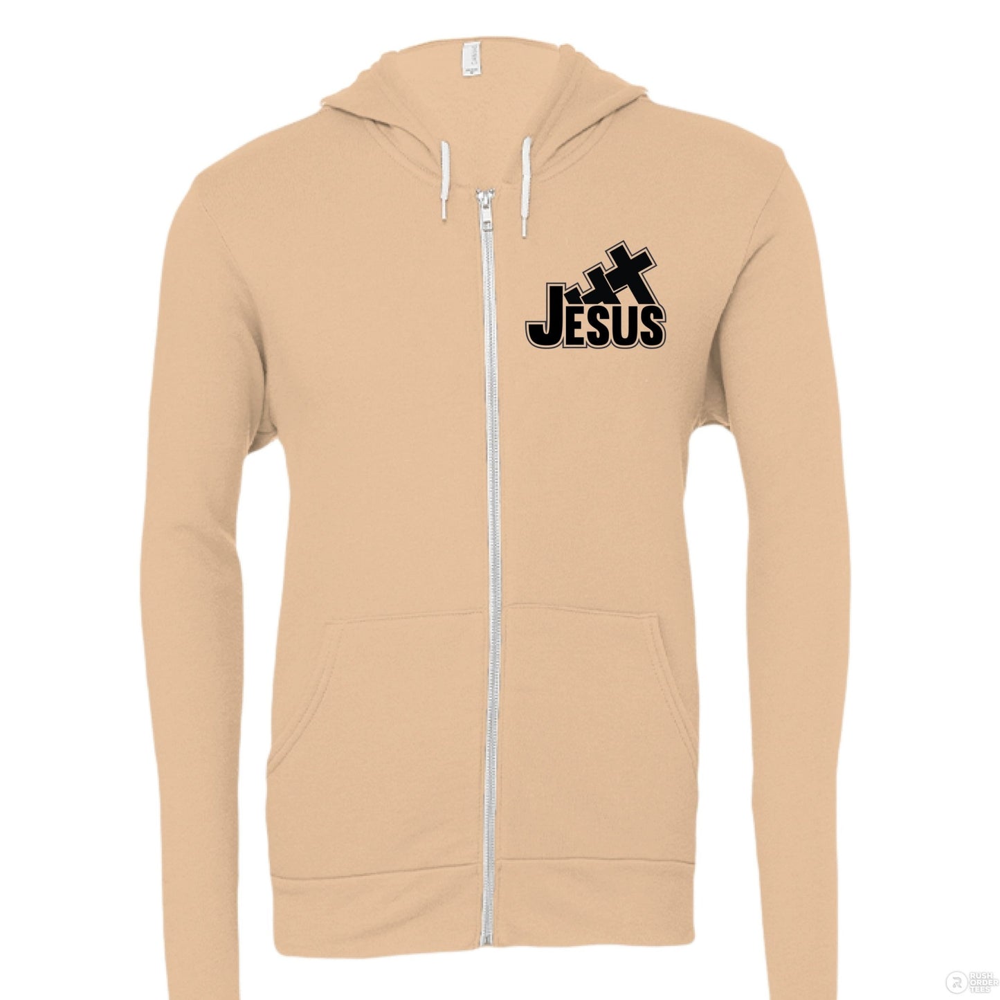 I Love You To The Cross And Back Women's Christian Full - zip Hooded Sweatshirt - ClaimedbyGodDesigns
