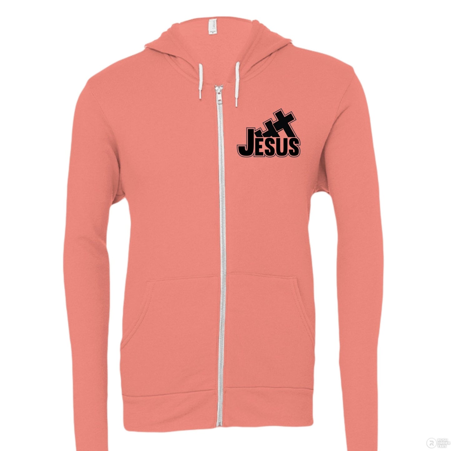 I Love You To The Cross And Back Women's Christian Full - zip Hooded Sweatshirt - ClaimedbyGodDesigns