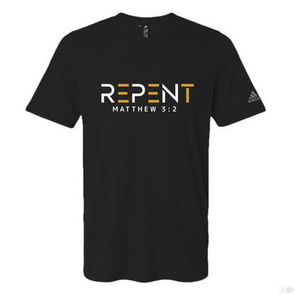Repent Men's Christian T-shirt - ClaimedbyGodDesigns