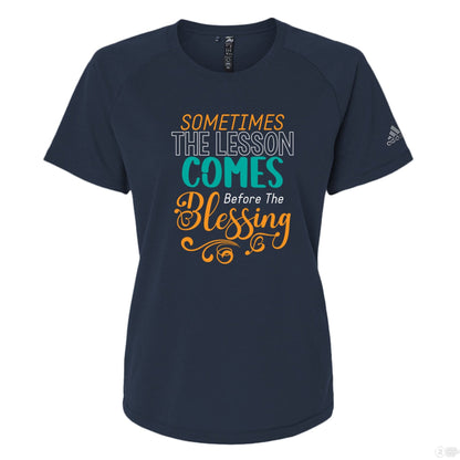 The Lesson Before The Blessing Women's Christian T-shirt - ClaimedbyGodDesigns