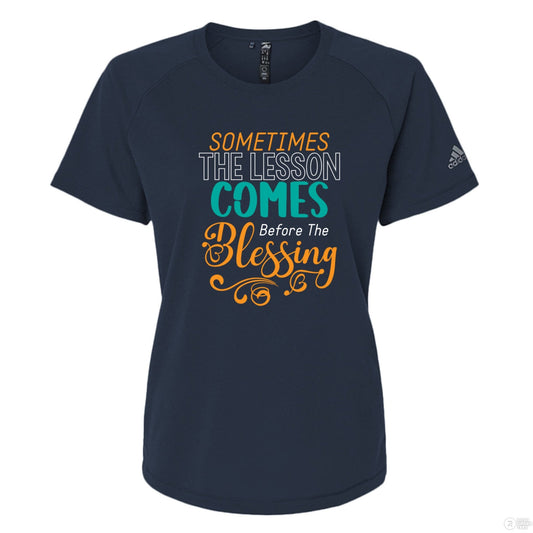 The Lesson Before The Blessing Women's Christian T-shirt - ClaimedbyGodDesigns