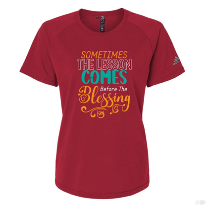 The Lesson Before The Blessing Women's Christian T-shirt - ClaimedbyGodDesigns