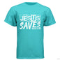 He Saves Men's Christian T-shirt - ClaimedbyGodDesigns