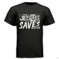 He Saves Men's Christian T-shirt - ClaimedbyGodDesigns