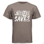He Saves Men's Christian T-shirt - ClaimedbyGodDesigns