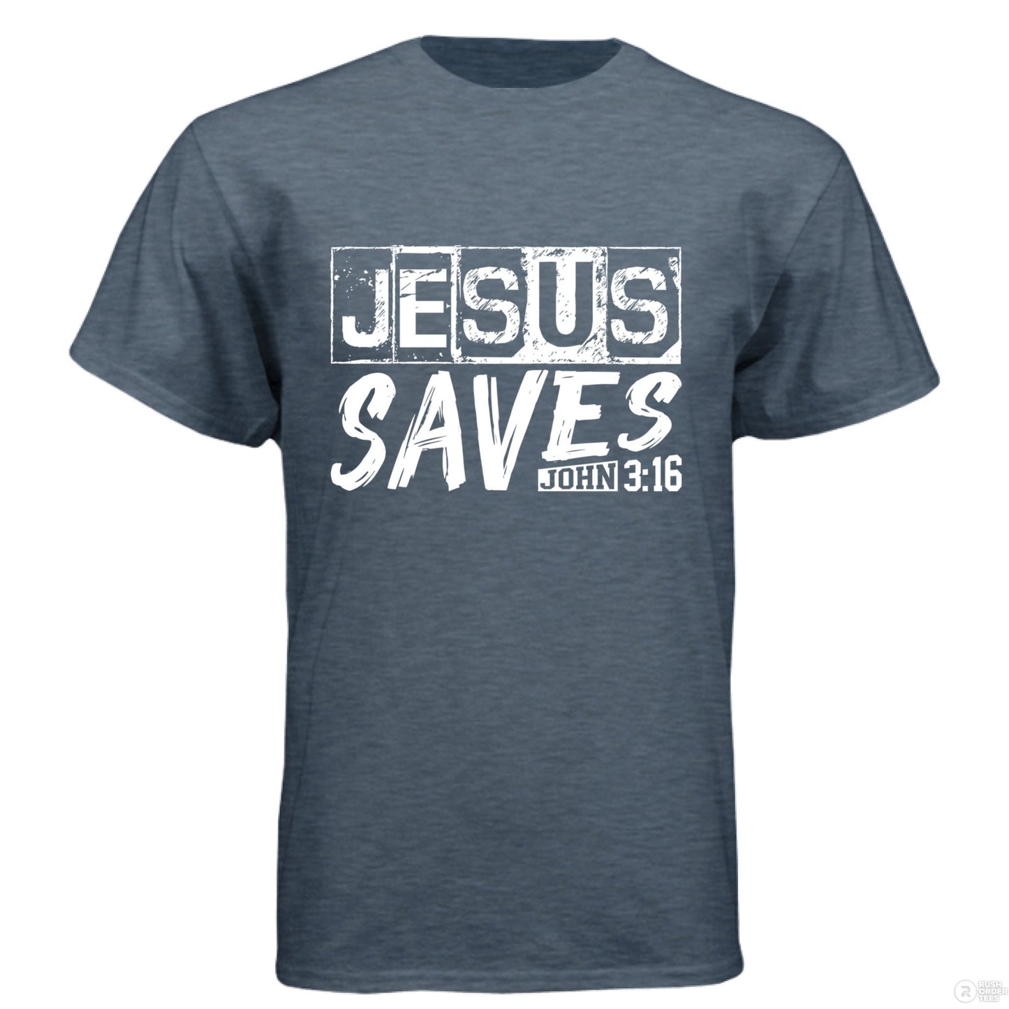 He Saves Men's Christian T-shirt - ClaimedbyGodDesigns
