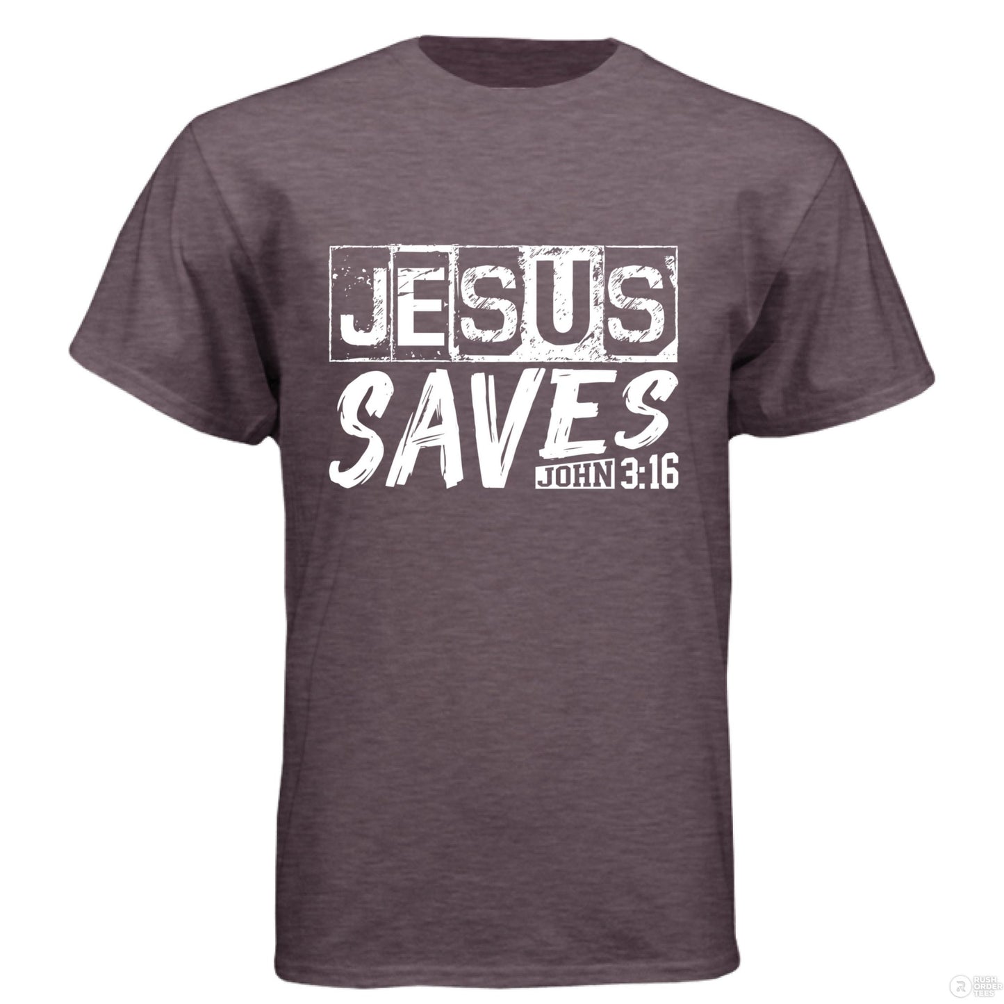 He Saves Men's Christian T-shirt - ClaimedbyGodDesigns