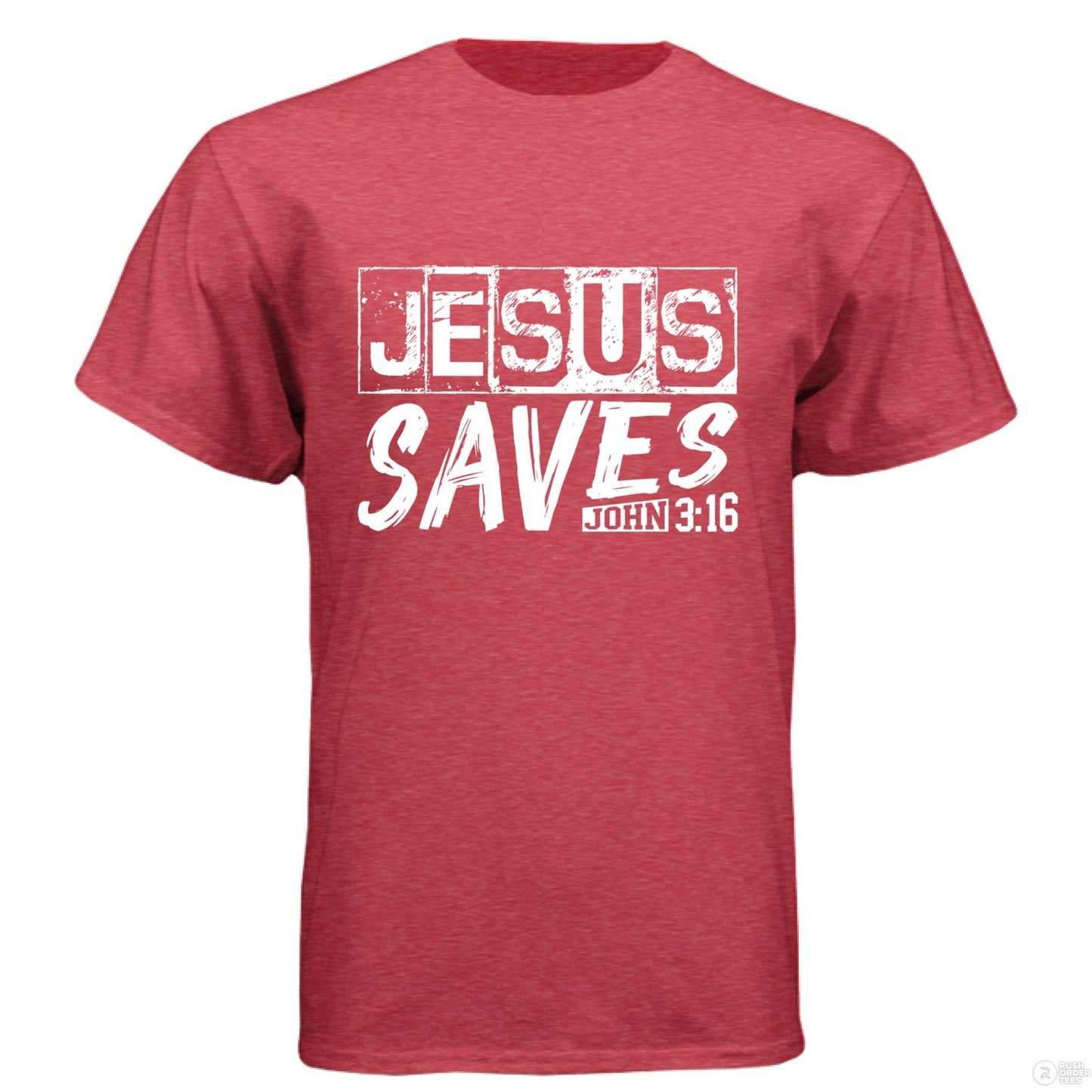 He Saves Men's Christian T-shirt - ClaimedbyGodDesigns