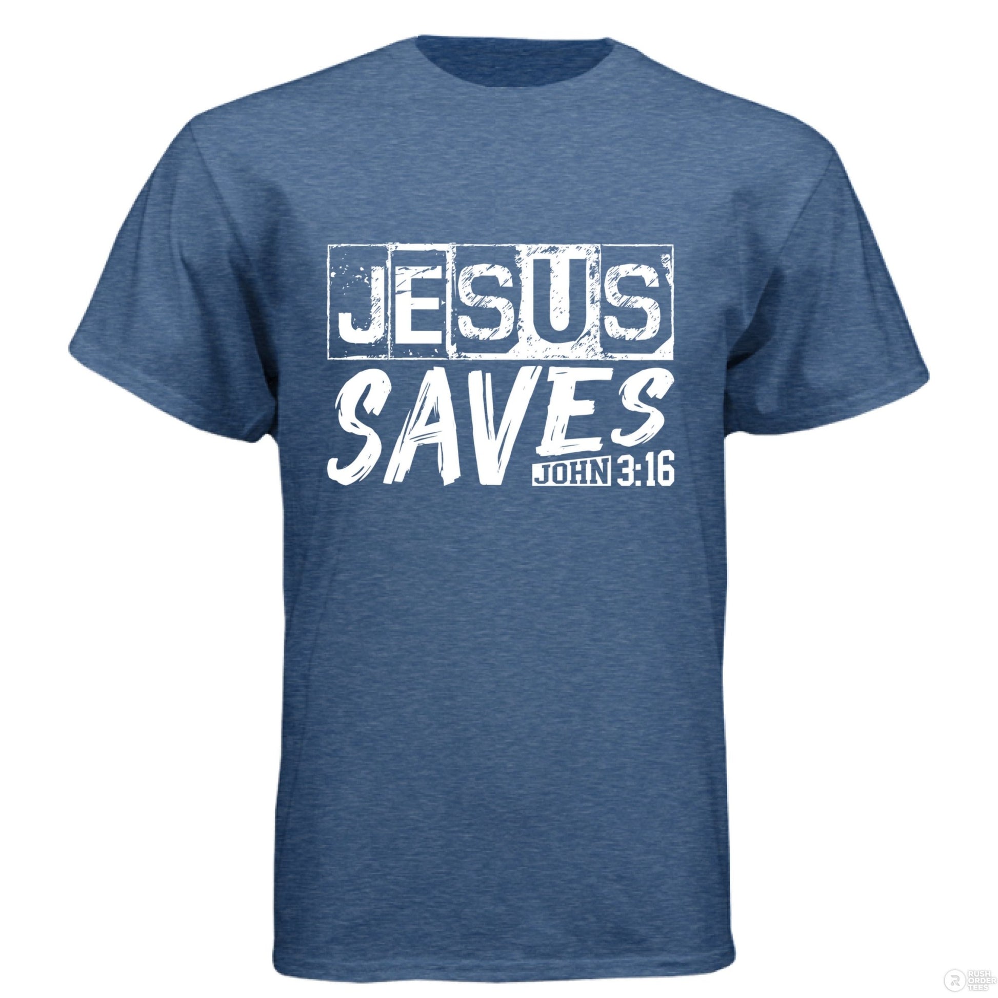 He Saves Men's Christian T-shirt - ClaimedbyGodDesigns