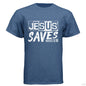 He Saves Men's Christian T-shirt - ClaimedbyGodDesigns