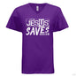 He Saves Women's Christian T-shirt - ClaimedbyGodDesigns