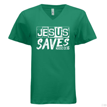 He Saves Women's Christian T-shirt - ClaimedbyGodDesigns
