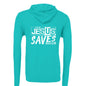 He Saves Unisex Christian Full - Zip Hooded Sweatshirt - ClaimedbyGodDesigns