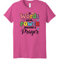 If Words Have Power, Imagine a Prayer Youth Christian T-shirt - ClaimedbyGodDesigns