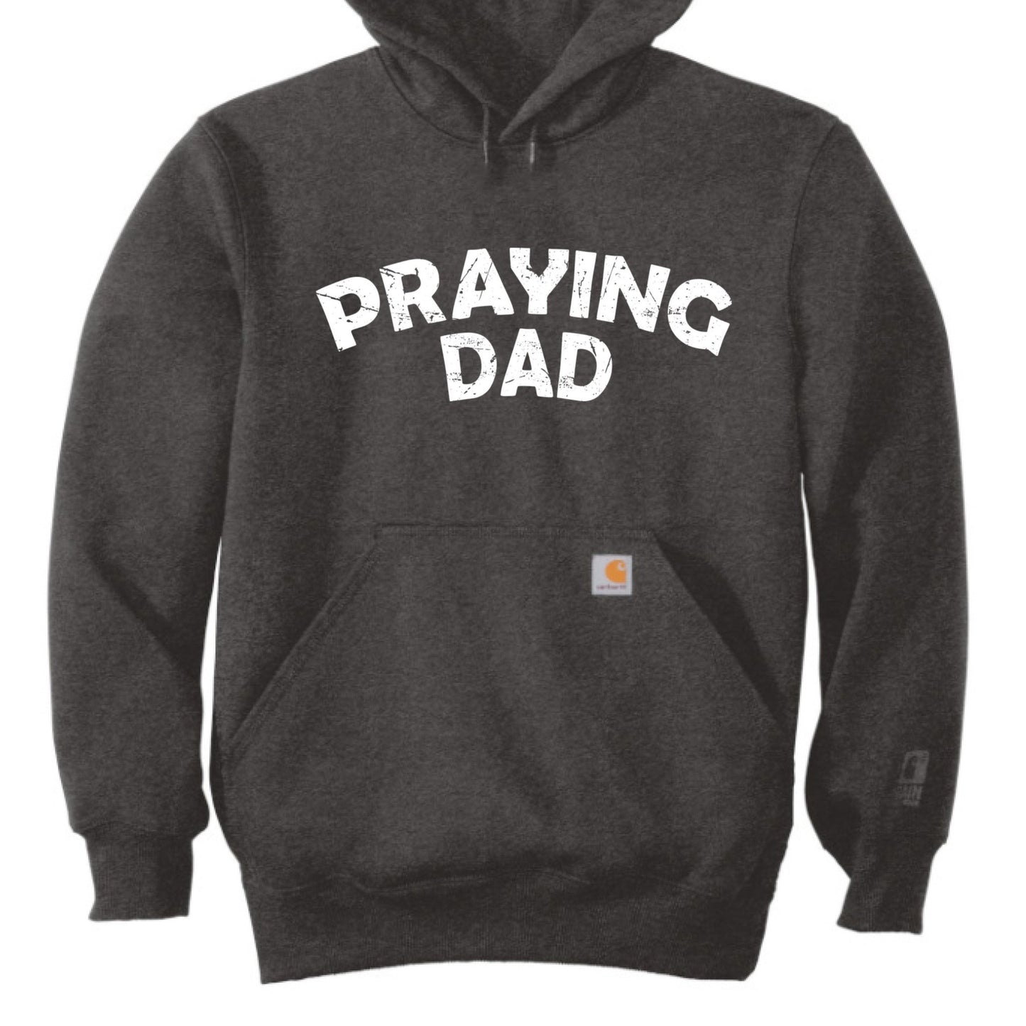 Praying Dad Men's Christian Heavyweight Pullover Hooded Sweatshirt - ClaimedbyGodDesigns
