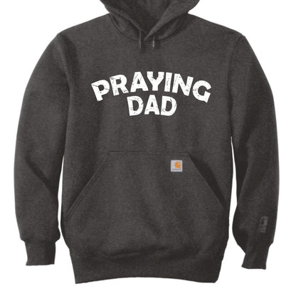Praying Dad Men's Christian Heavyweight Pullover Hooded Sweatshirt - ClaimedbyGodDesigns