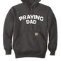 Praying Dad Men's Christian Heavyweight Pullover Hooded Sweatshirt - ClaimedbyGodDesigns