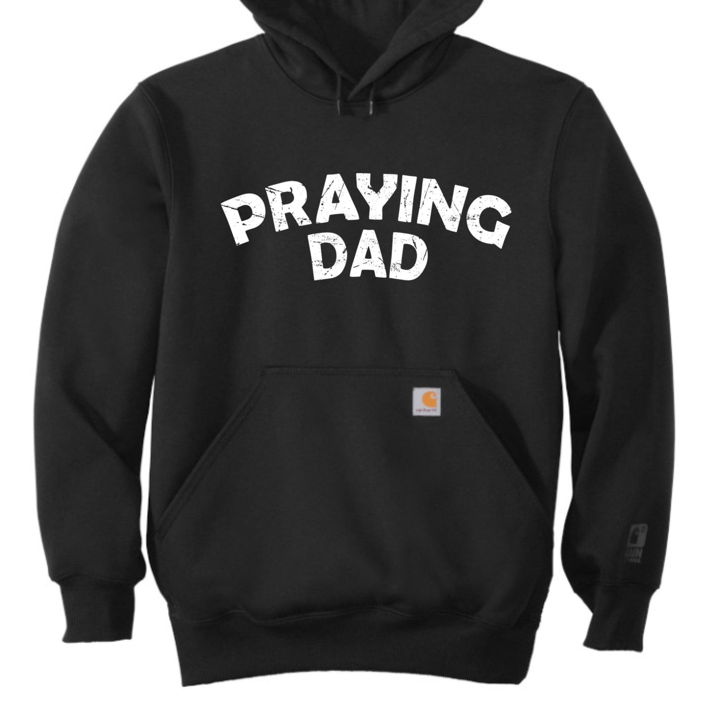 Praying Dad Men's Christian Heavyweight Pullover Hooded Sweatshirt - ClaimedbyGodDesigns