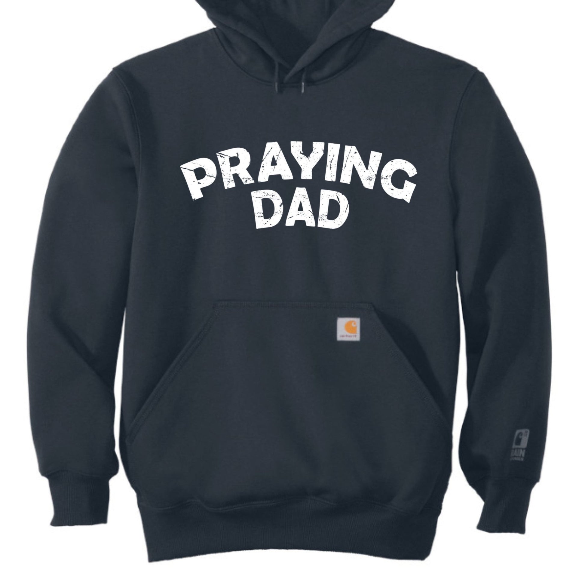 Praying Dad Men's Christian Heavyweight Pullover Hooded Sweatshirt - ClaimedbyGodDesigns