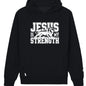 He Is My Strength Men’s Christian Pullover Hooded Sweatshirt - ClaimedbyGodDesigns