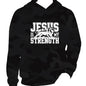 He Is My Strength Men’s Christian Pullover Hooded Sweatshirt - ClaimedbyGodDesigns
