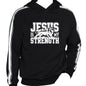 He Is My Strength Men’s Christian Pullover Hooded Sweatshirt - ClaimedbyGodDesigns