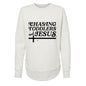 Chasing Toddlers And Him Women’s Christian Pullover Weekend Fleece Sweatshirt - ClaimedbyGodDesigns
