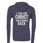 I Live For Him Unisex Christian Fleece Full - zip Hooded Sweatshirt - ClaimedbyGodDesigns