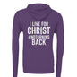 I Live For Him Unisex Christian Fleece Full - zip Hooded Sweatshirt - ClaimedbyGodDesigns