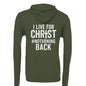 I Live For Him Unisex Christian Fleece Full - zip Hooded Sweatshirt - ClaimedbyGodDesigns