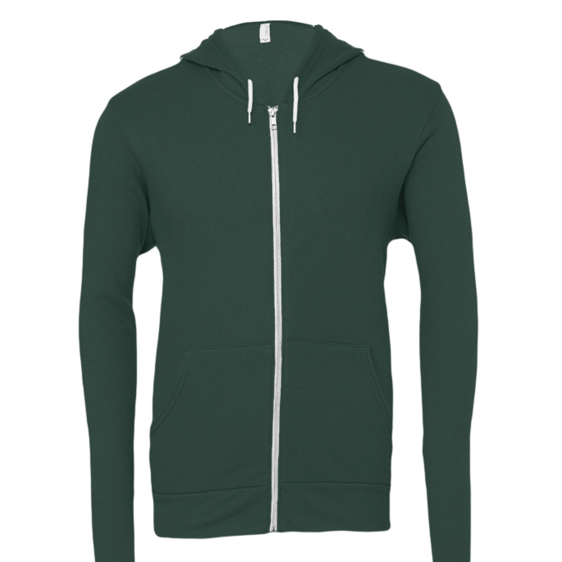 I Live For Him Unisex Christian Fleece Full - zip Hooded Sweatshirt - ClaimedbyGodDesigns