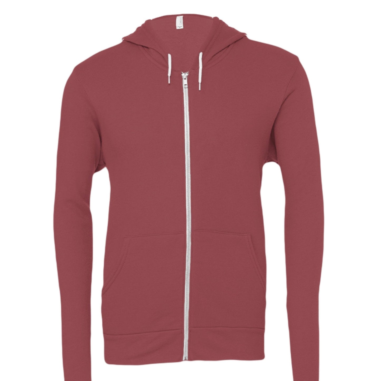 I Live For Him Unisex Christian Fleece Full - zip Hooded Sweatshirt - ClaimedbyGodDesigns