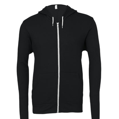 I Live For Him Unisex Christian Fleece Full - zip Hooded Sweatshirt - ClaimedbyGodDesigns