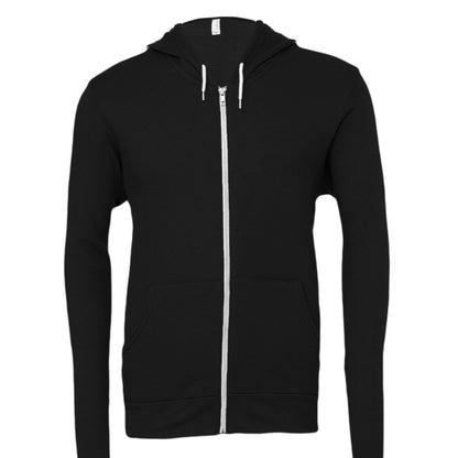 I Live For Him Unisex Christian Fleece Full - zip Hooded Sweatshirt - ClaimedbyGodDesigns