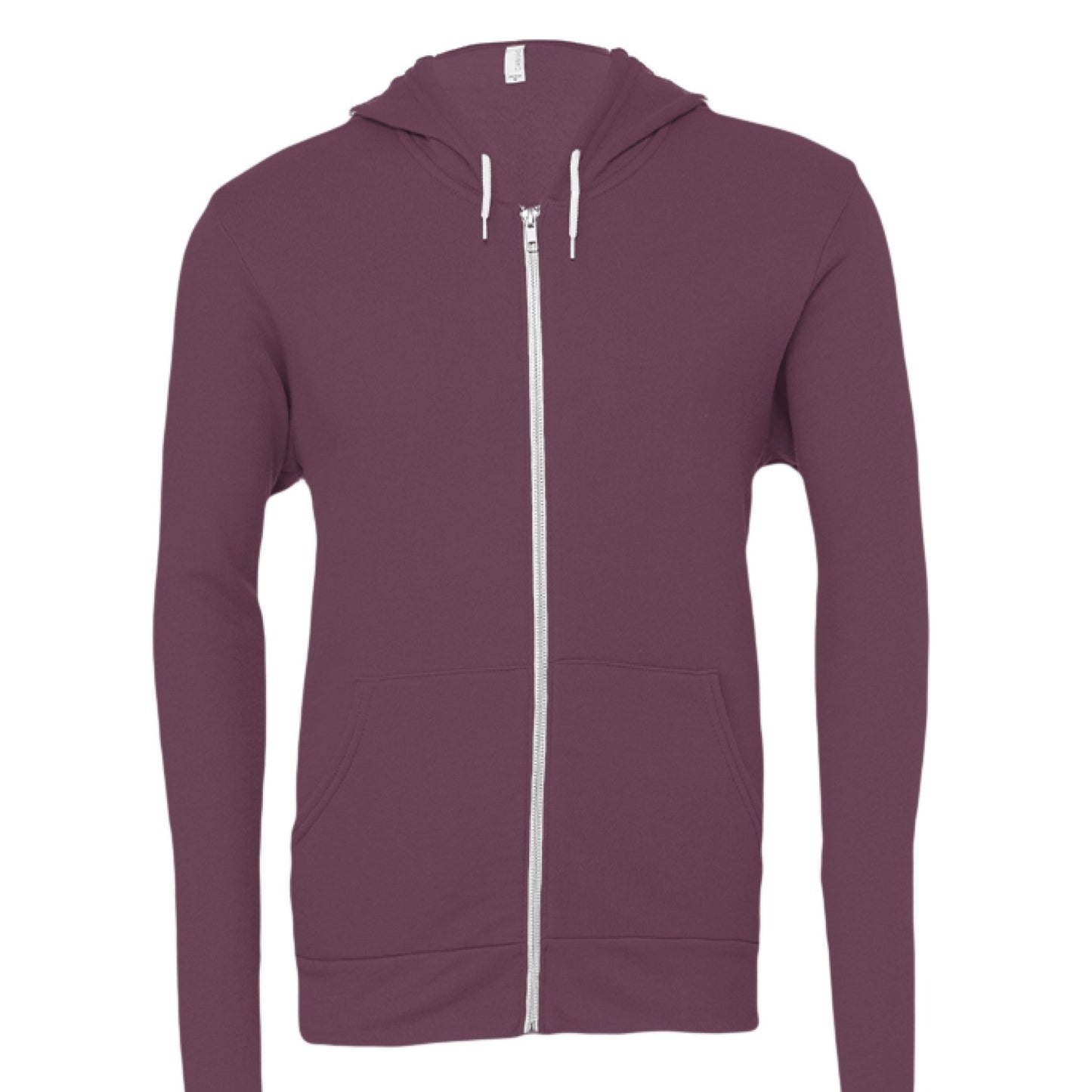 I Live For Him Unisex Christian Fleece Full - zip Hooded Sweatshirt - ClaimedbyGodDesigns