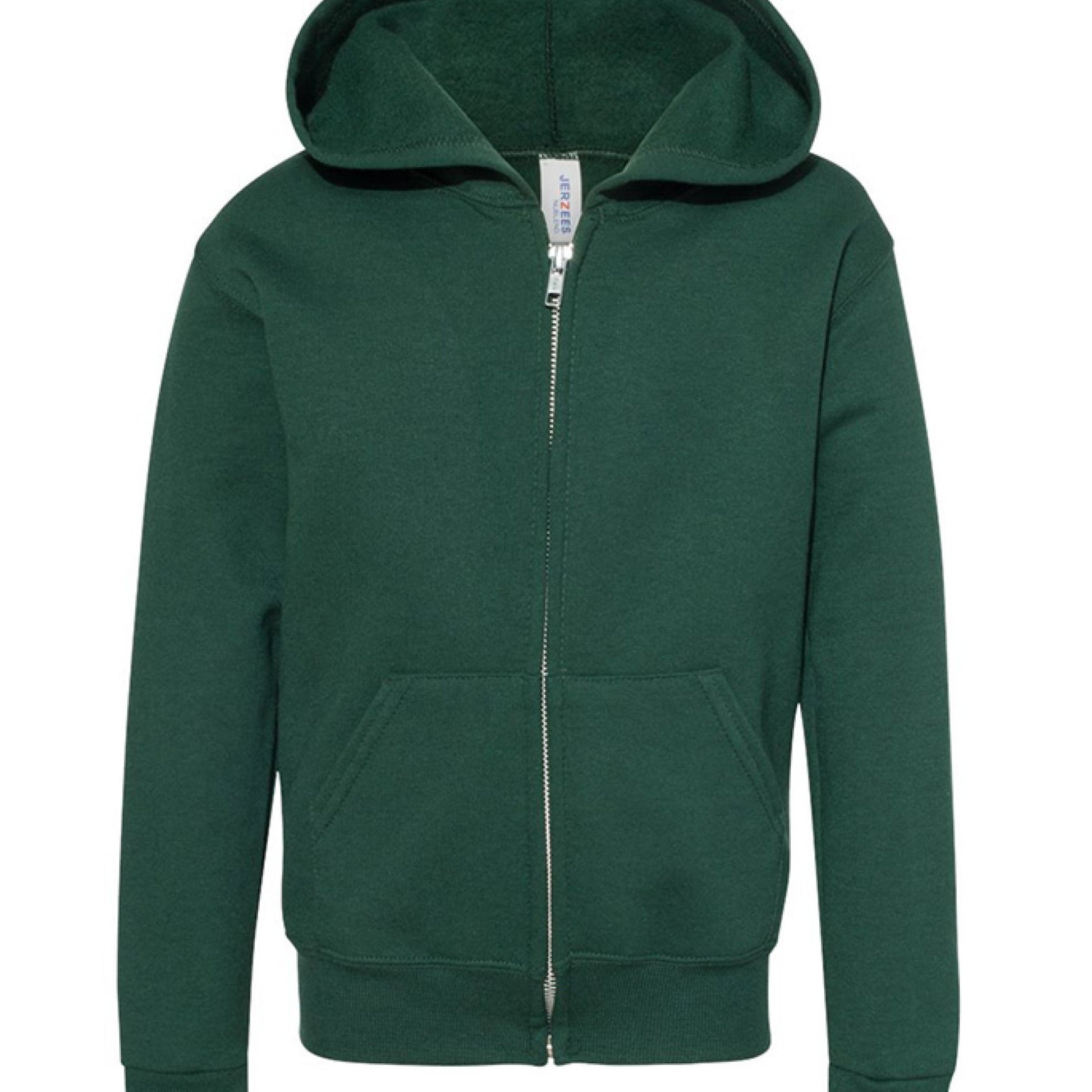 I Live For Him Youth Christian Fleece Full - Zip Hooded Sweatshirt - ClaimedbyGodDesigns