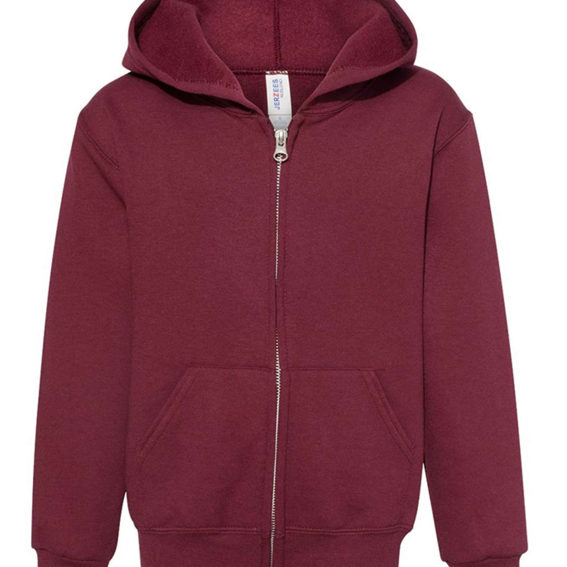 I Live For Him Youth Christian Fleece Full - Zip Hooded Sweatshirt - ClaimedbyGodDesigns