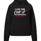 I Live For Him Women's Christian Pullover Hooded Sweatshirt - ClaimedbyGodDesigns