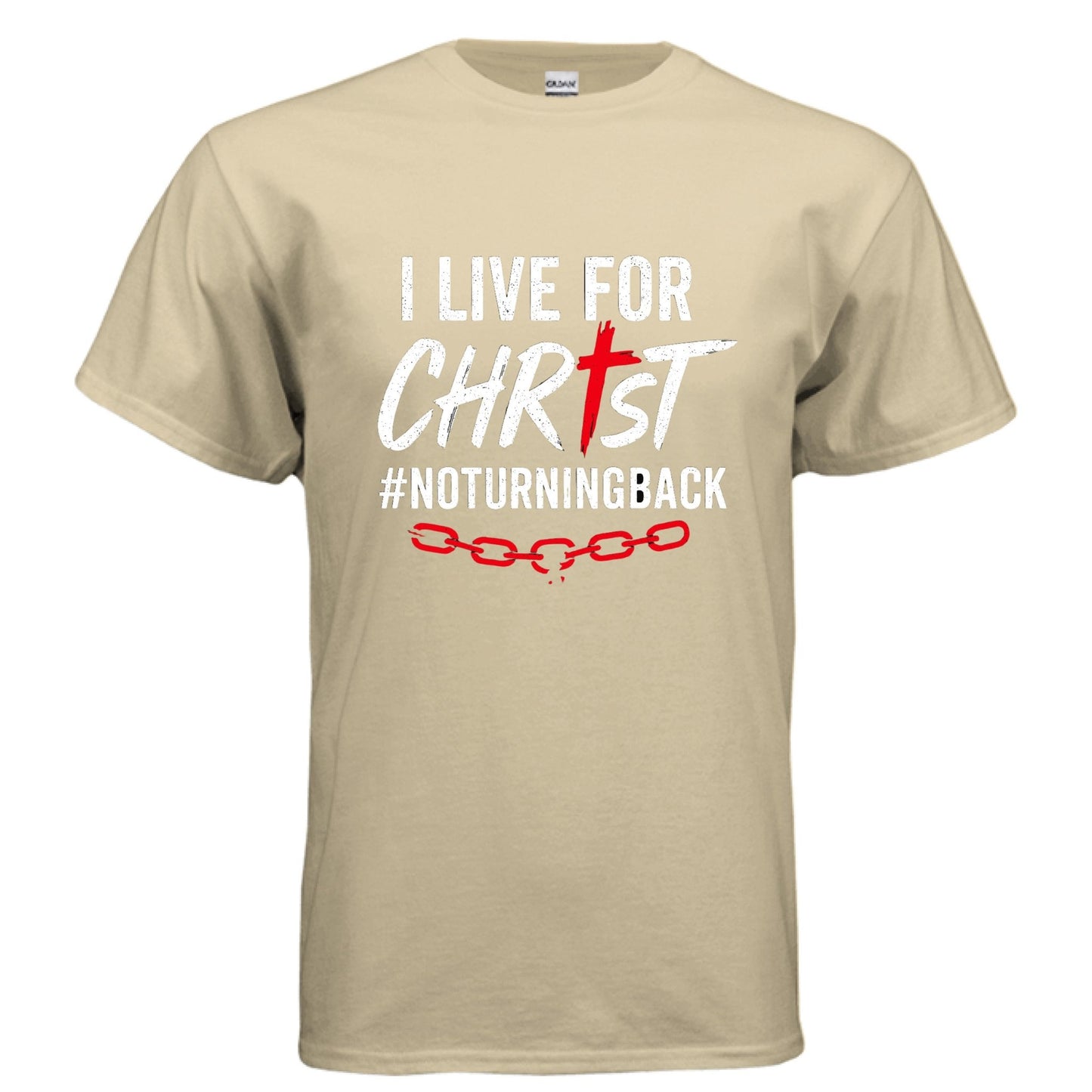 I Live For Him Men's Christian T-shirt - ClaimedbyGodDesigns